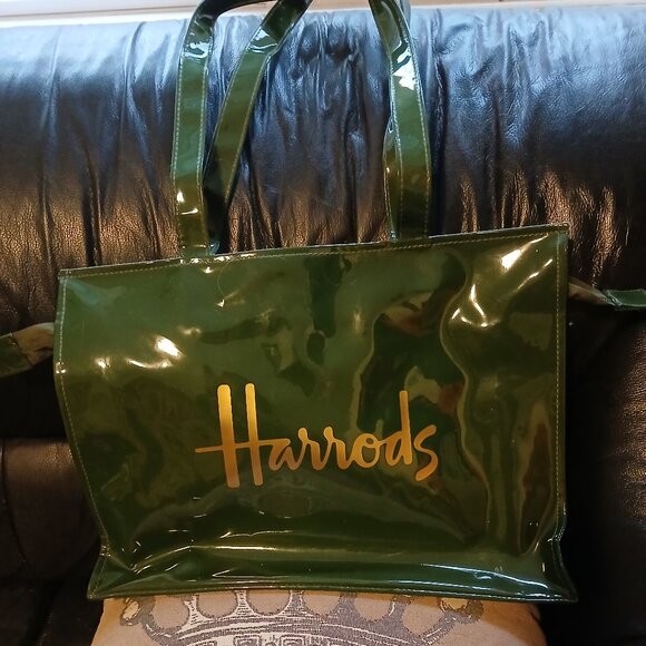 Harrods London PVC Reusable Shopper Bag - Picture 10 of 13